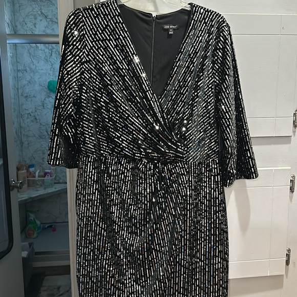Lane Bryant Sequined Party Dress Size 18 - Picture 7 of 8
